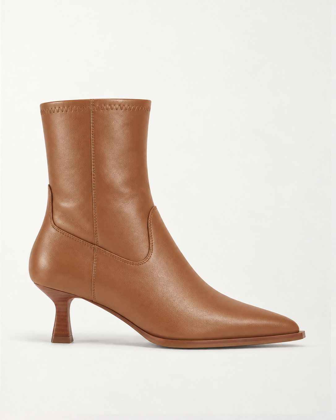 Pointed Toe Ankle Boot Brown