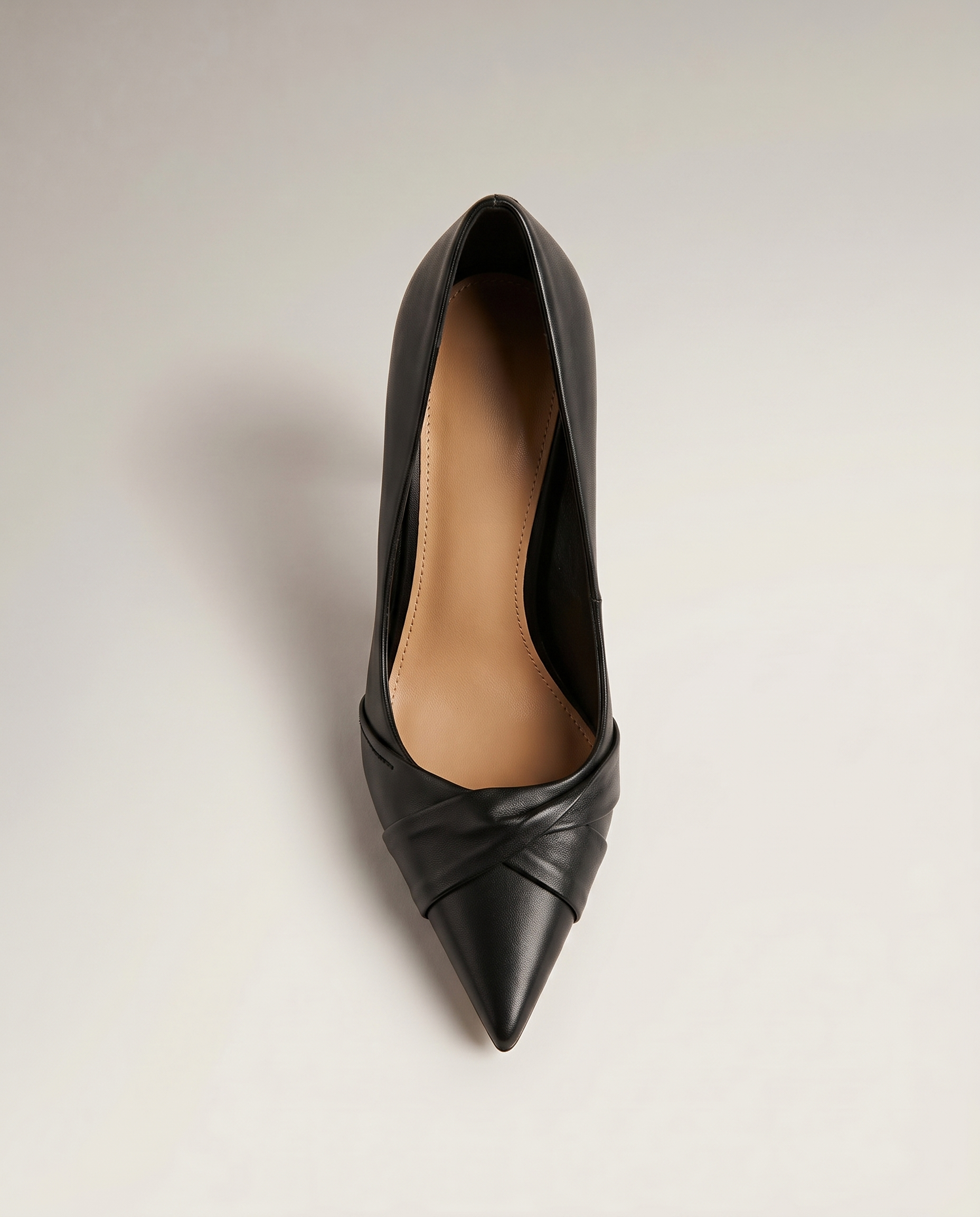 Knotted 75mm Pointed Toe Pump