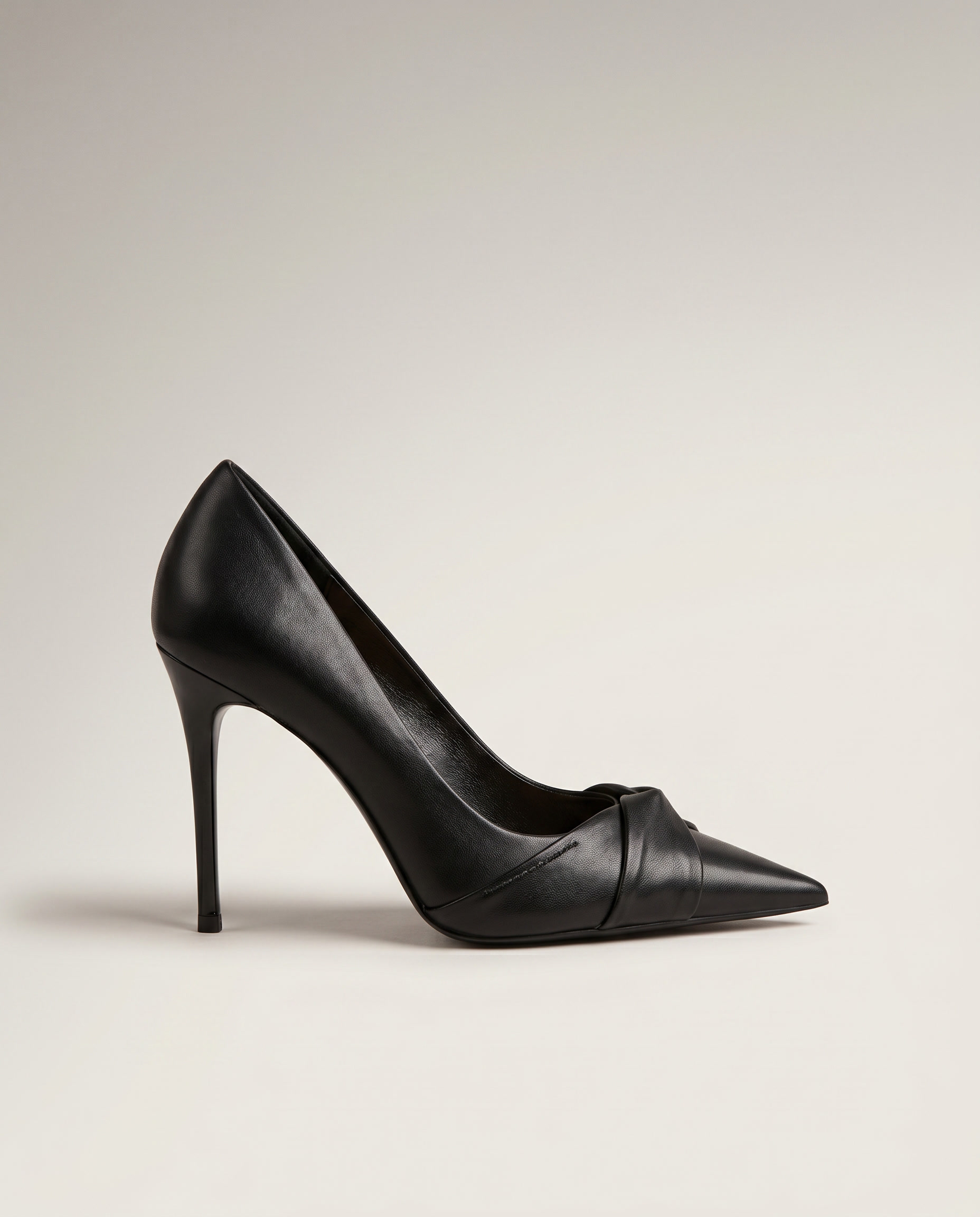 Knotted 75mm Pointed Toe Pump