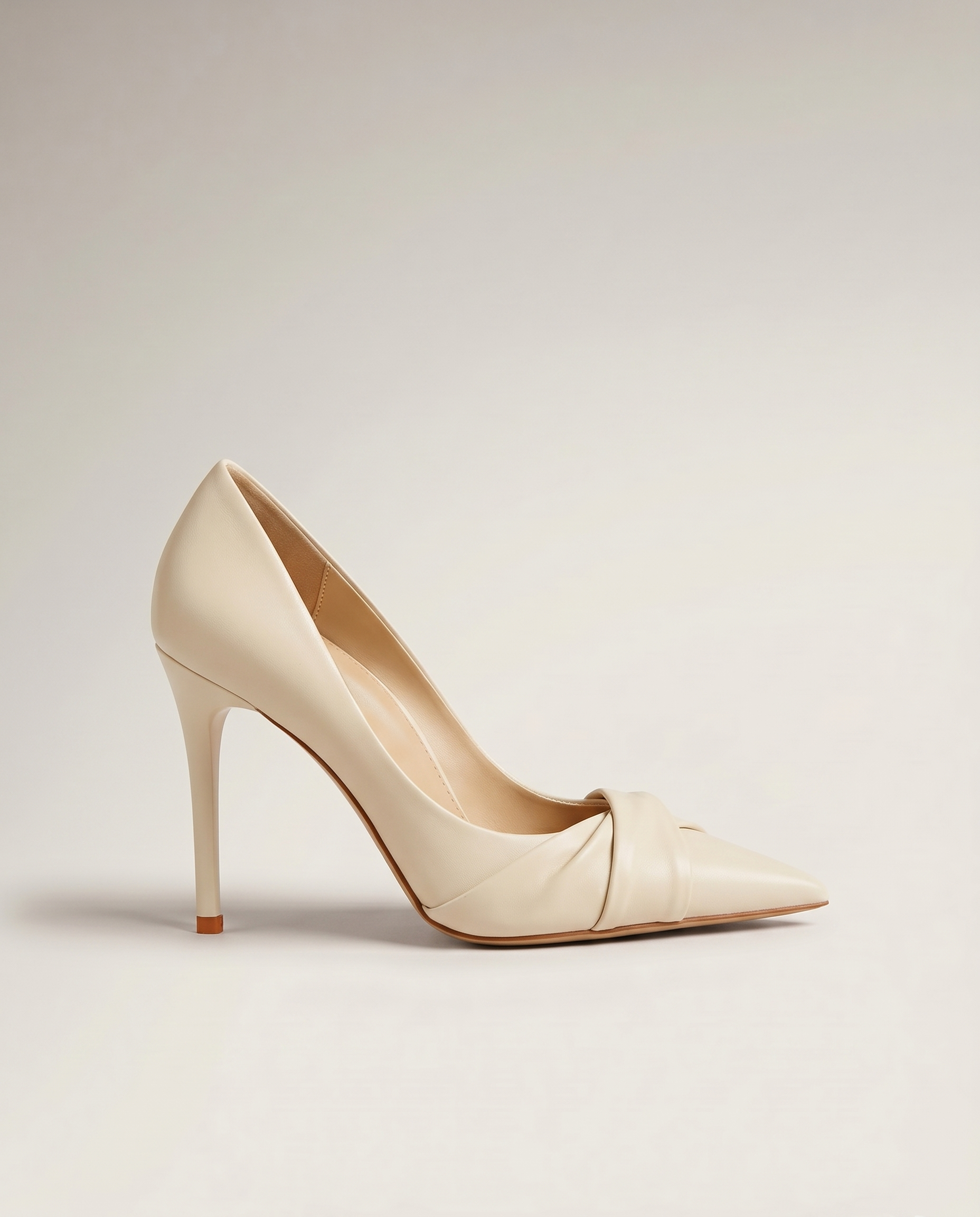 Knotted 75mm Pointed Toe Pump