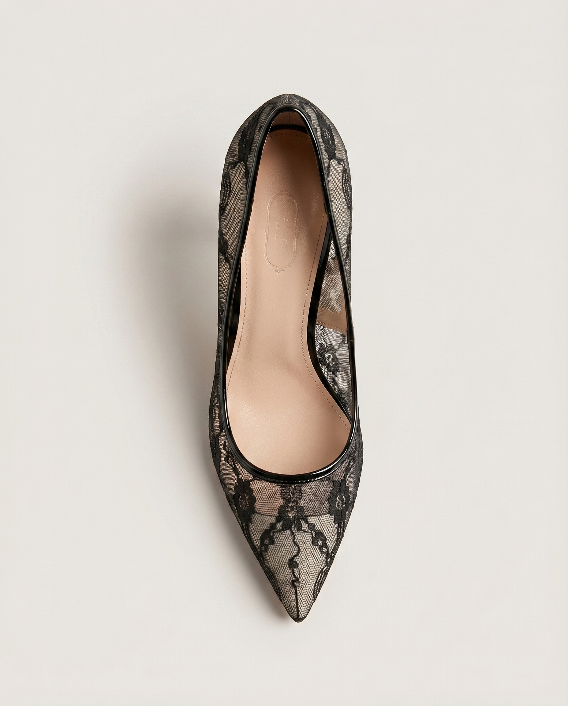 Lace Mesh 75mm Pointed Toe Pump