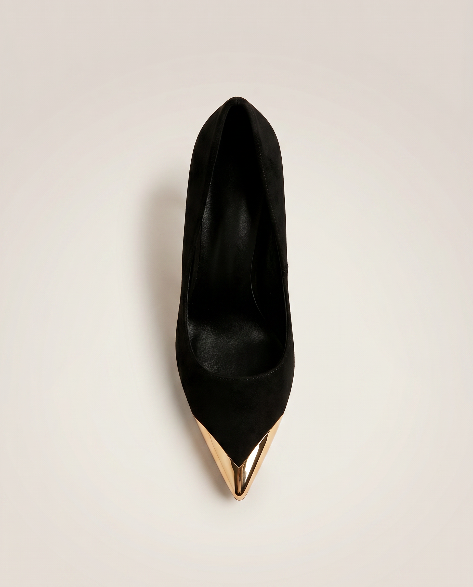 Metal Cap 75mm Pointed Toe Pump