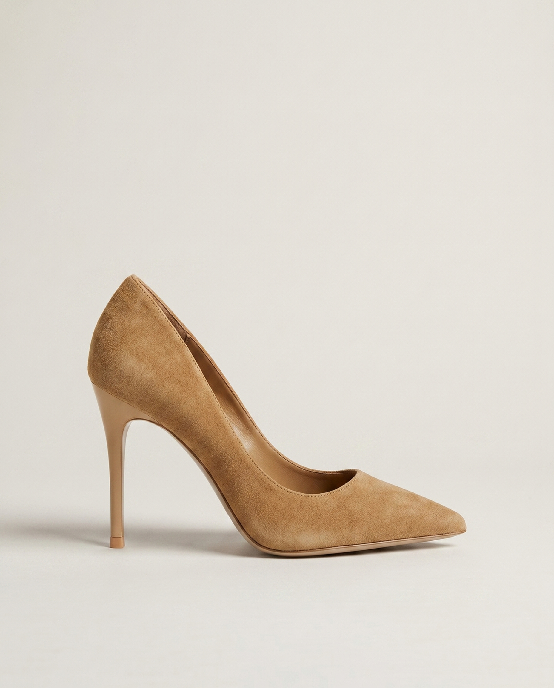 Suede 75mm Pointed Toe Pump