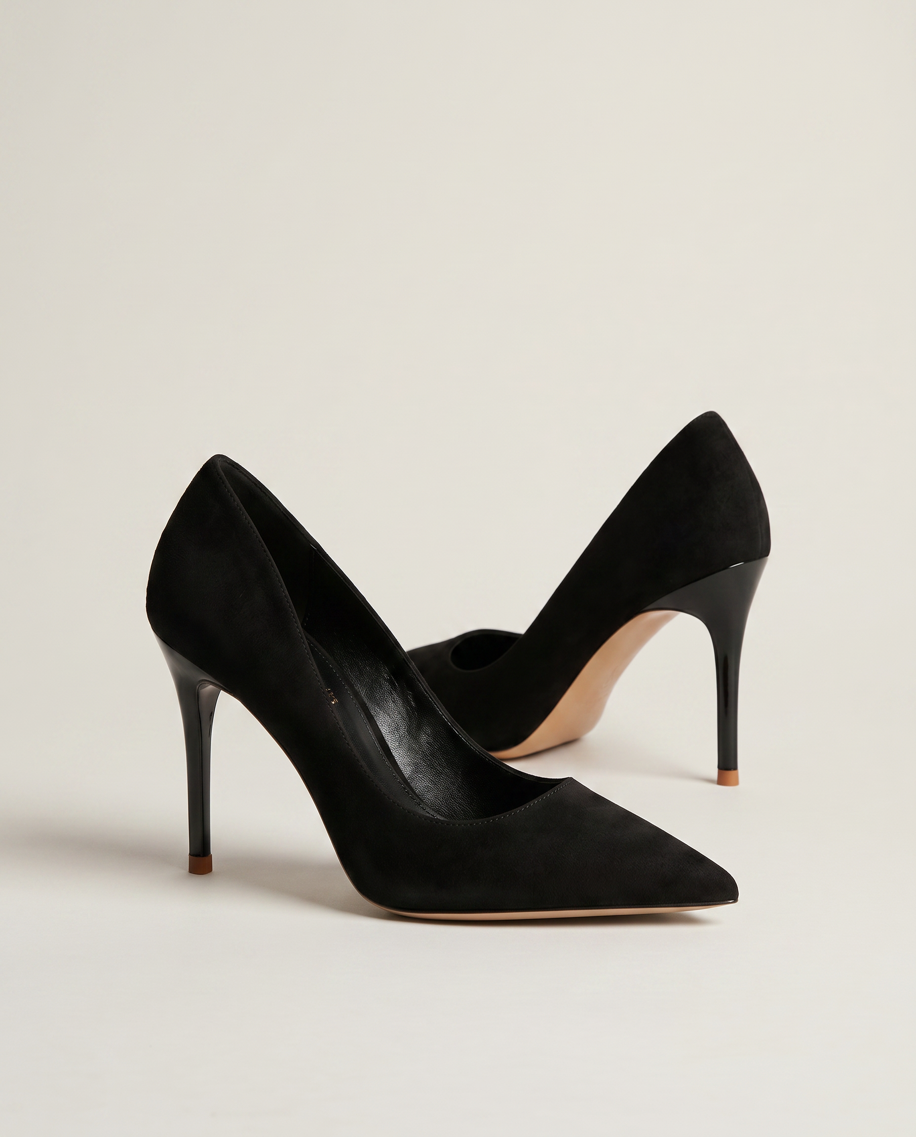 Suede 75mm Pointed Toe Pump