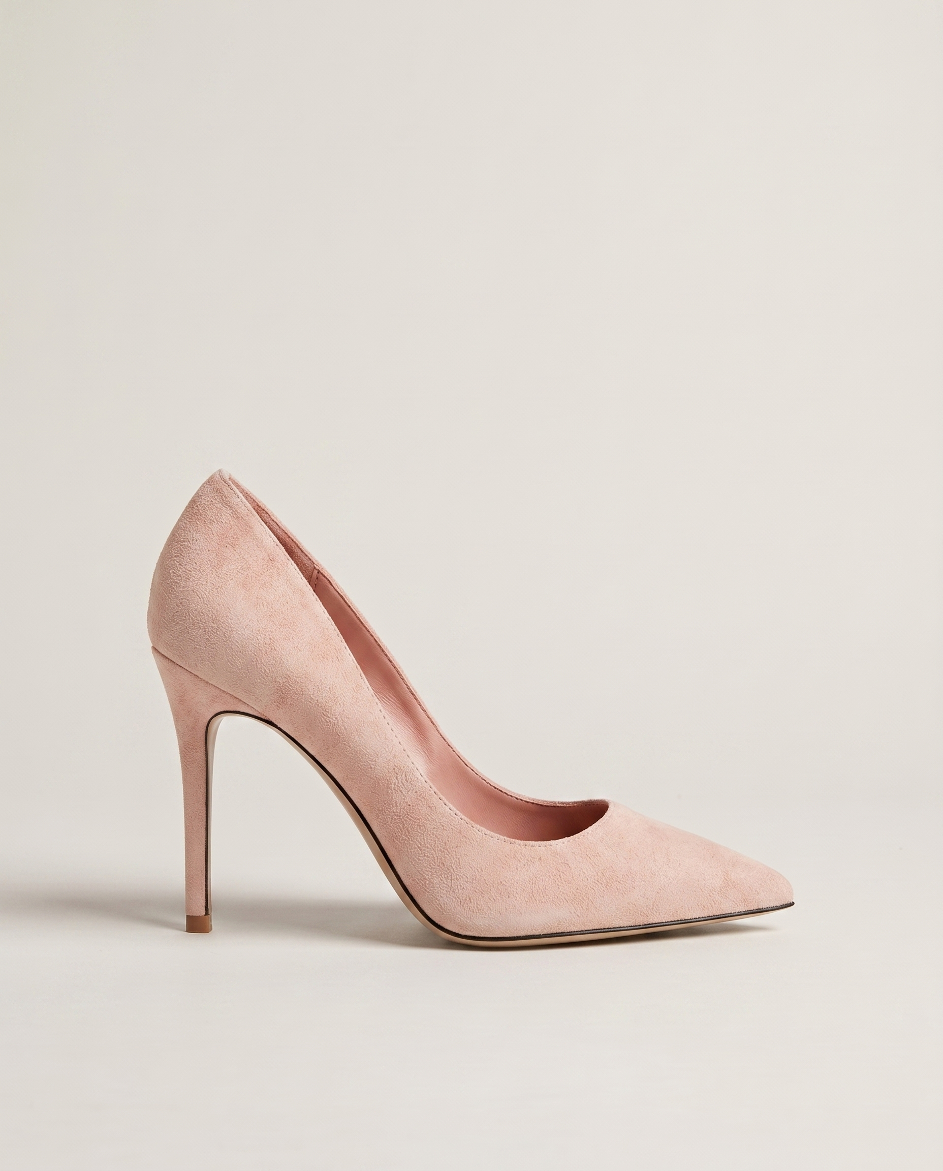Suede 75mm Pointed Toe Pump