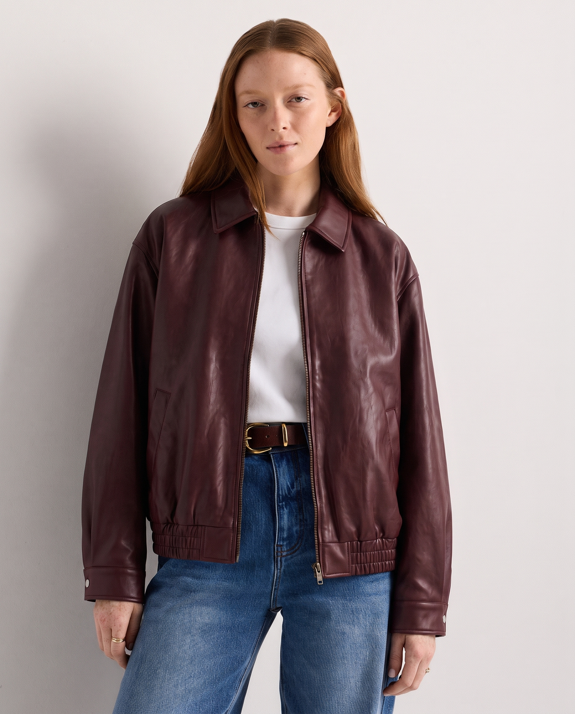 Oversized Leather Jacket